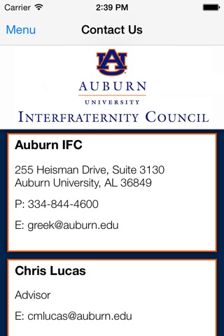 Auburn Interfraternity Council screenshot 3