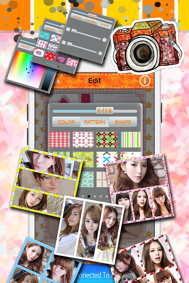 Cute Cartoon Sticker Photo Girl Frame screenshot 4