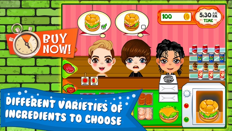 Burger Cooking Restaurant Maker Jam - the mama king food shop in a jolly diner story dash game!