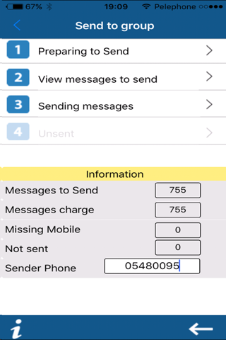 SMSender Mobile screenshot 2