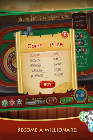 Aarr! Pirate Roulette HD - Master Vegas Style Casino Game Free screenshot 3