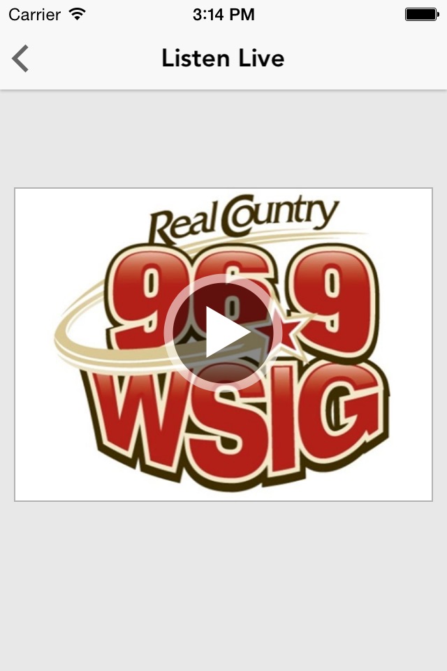 Real Country 96.9 WSIG Mobile screenshot 2