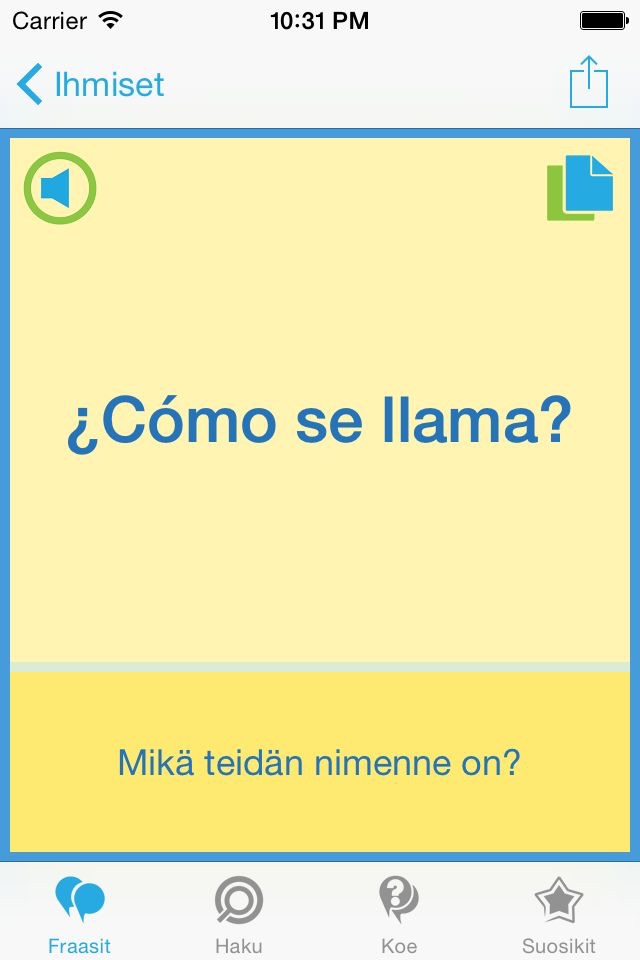 Spanish Phrasebook - Travel in Spain with ease screenshot 3