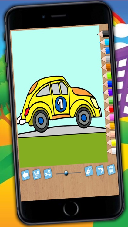 Magic Cars Coloring Book Game