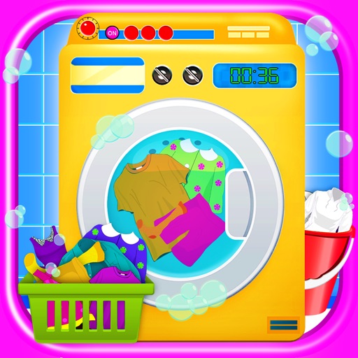 Laundry Girl Dirty Cloth Wash iOS App