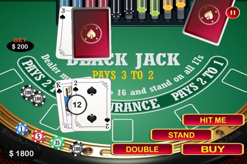 A Aces Double Down Blackjack screenshot 2