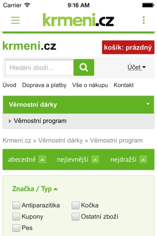 Krmeni.cz screenshot 4