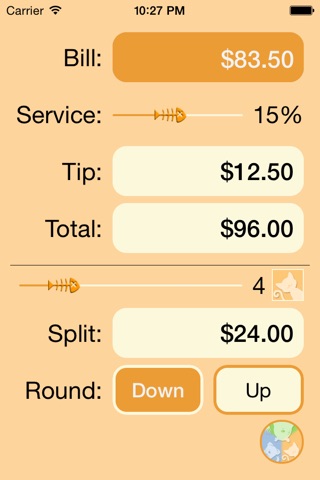 Tip Calculator %. screenshot 3