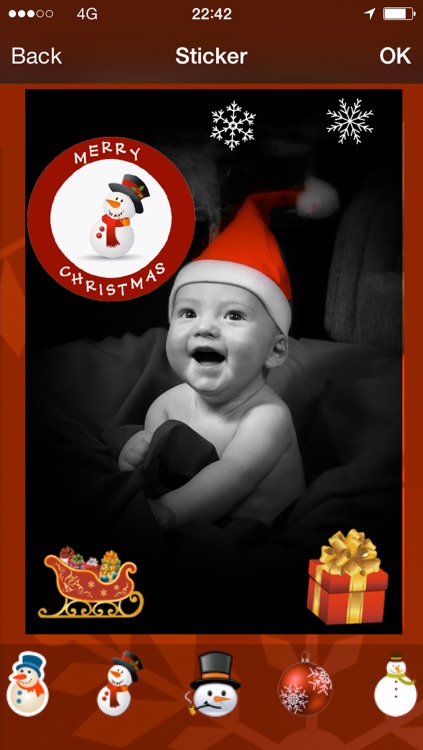 Christmas card : photo, sticker and greeting card