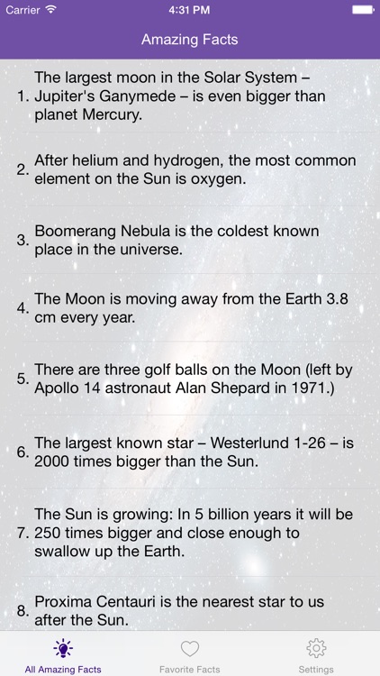 Amazing Astronomy Facts