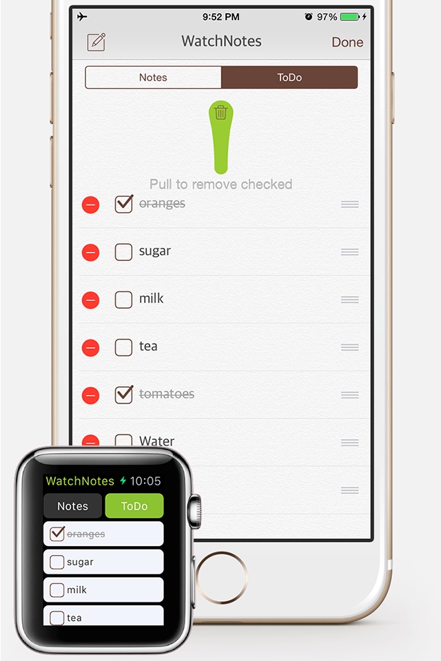 WatchNotes - Notes/Memo/Todo/Checklist for Apple Watch screenshot 2
