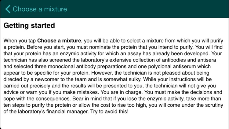 Protein Purification for iPhone
