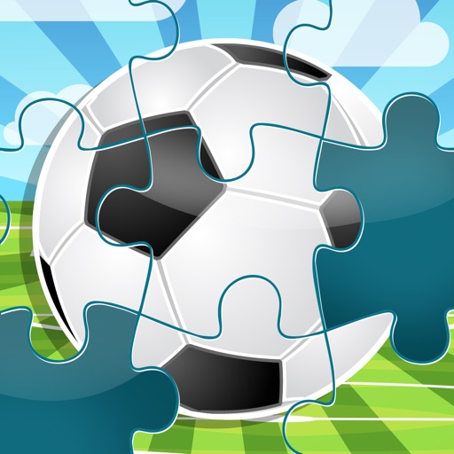 A Sportsball Jigsaw Puzzle for Pre-School Children with Soccer Players icon