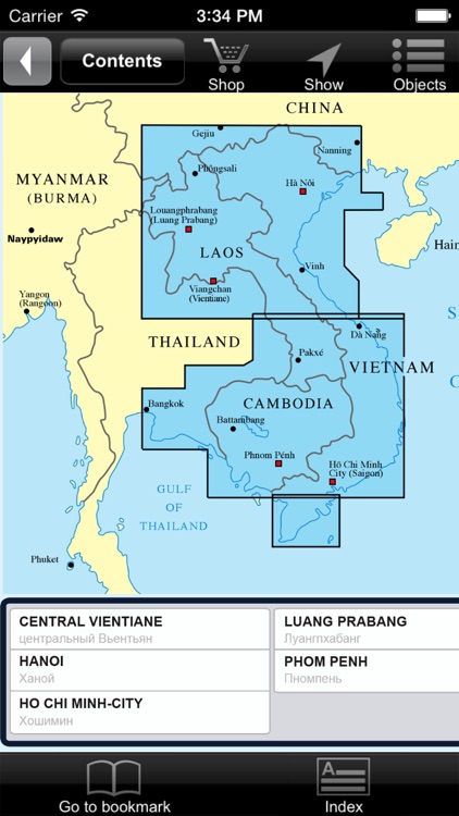 Vietnam, Laos, Cambodia