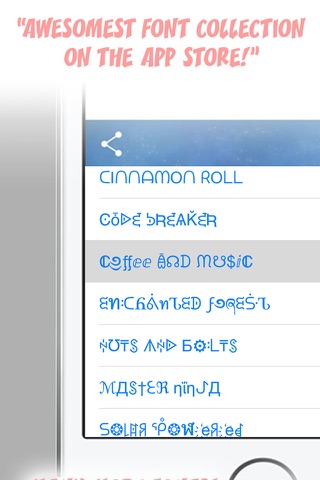 Fantasy Fonts FREE - Better Fonts And Symbols For Your Text Messages, Comes With iOS 8 Custom Keyboard screenshot 2