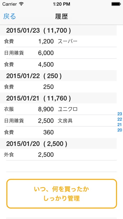 袋分家計簿 screenshot-3