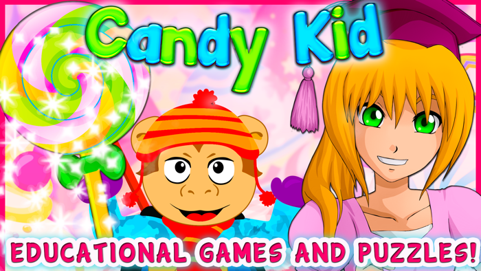 Preschool Candy Kid -Educational Games for Toddlers  Kindergarten Children. Help save the frozen candy