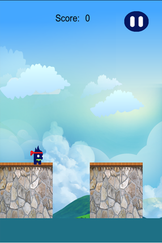 Blue Ninja Run Free screenshot 3
