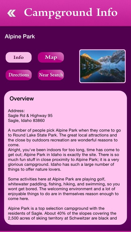 Idaho Campgrounds & RV Parks