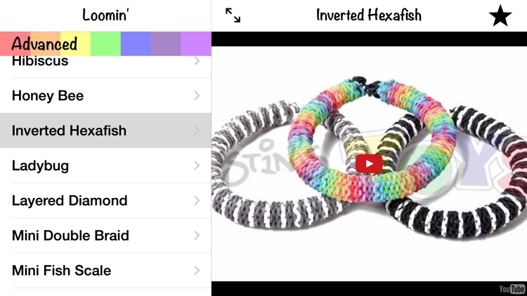 Rainbow Loom Hexafish Bracelet Design, Monster Tail bracelet