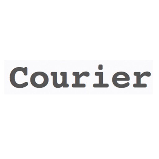 Keyboard of Courier Font: Artistic Style Keys for iOS 8 icon