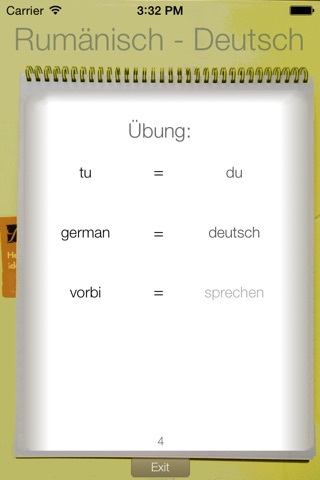 Vocabulary Trainer: German - Romanian screenshot 2