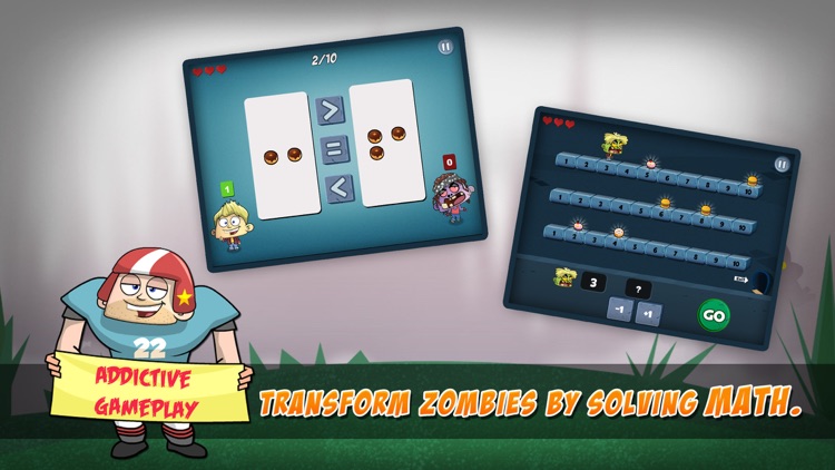 Math Vs Zombies - Math Games Grade K - 5 screenshot-3
