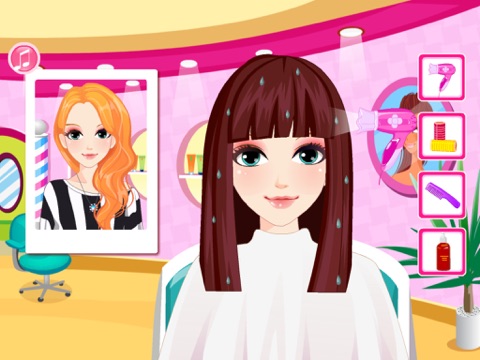 New Hairstyles Salon HD - The hottest girl hair salon game for girls and kids! screenshot 2