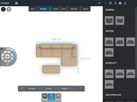 Treviso Sofa Builder screenshot 4