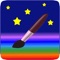 A multitouch painting program for kids with random brush sizes and colors