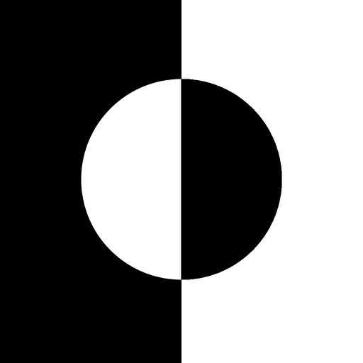 black to white icon