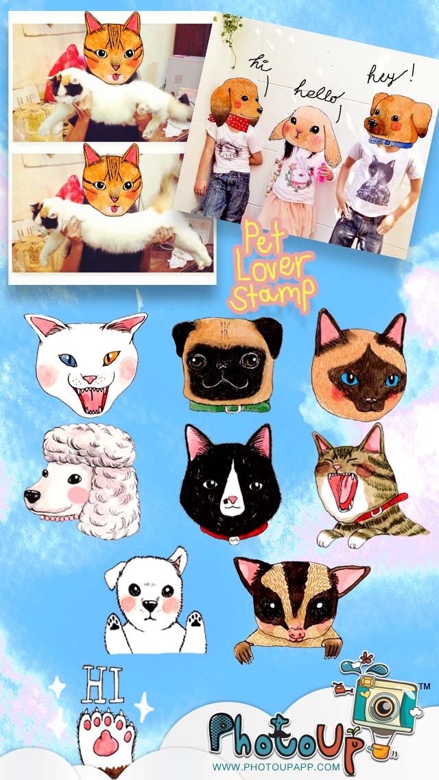 Pet Lover Stamp by PhotoUp - lovely cat dog rabbit cute diary journal stickerのおすすめ画像4