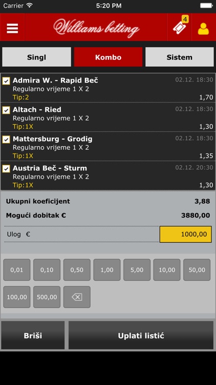 WWIN - Williams Betting screenshot-3