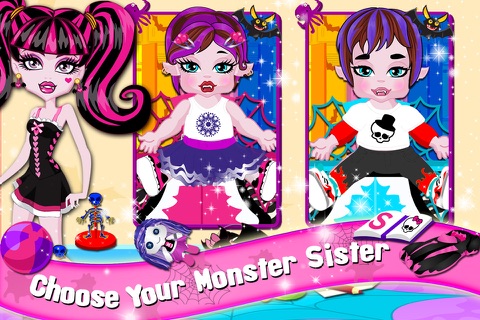 NewBorn Twins Monster Sister free girls games screenshot 4