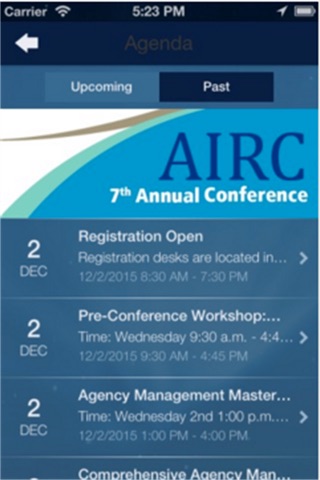 AIRC 2015 Conference screenshot 2
