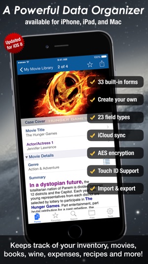 Tap Forms Lite Organizer and Secure Data