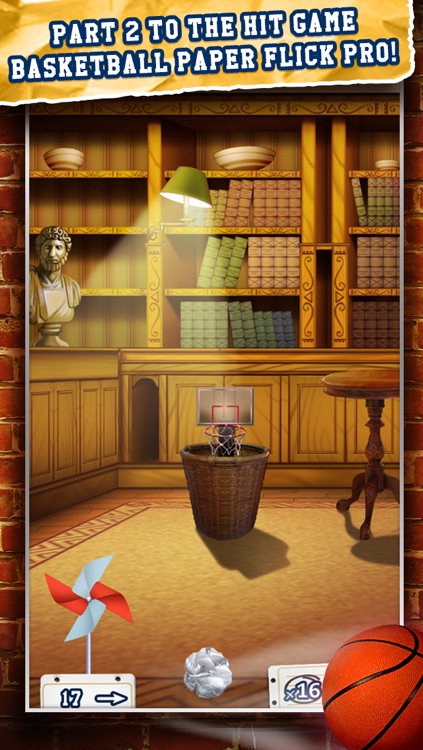 Basketball Paper Flick Pocket Pro 2 – The Top 2014 Free Basket Toss Arcade Games screenshot-3