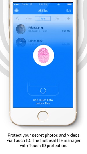 Secure Files for Touch ID ( Only for iOS
