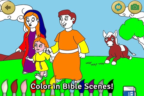 Life of Jesus: Baptism - Bible Story, Coloring, Singing, and Puzzles for Kids screenshot 4
