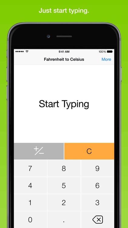 Fahrenheit To Celsius, the fastest temperature converter