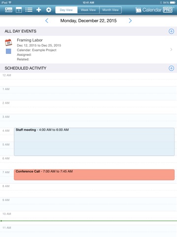 OnSite Calendar Pro screenshot 2