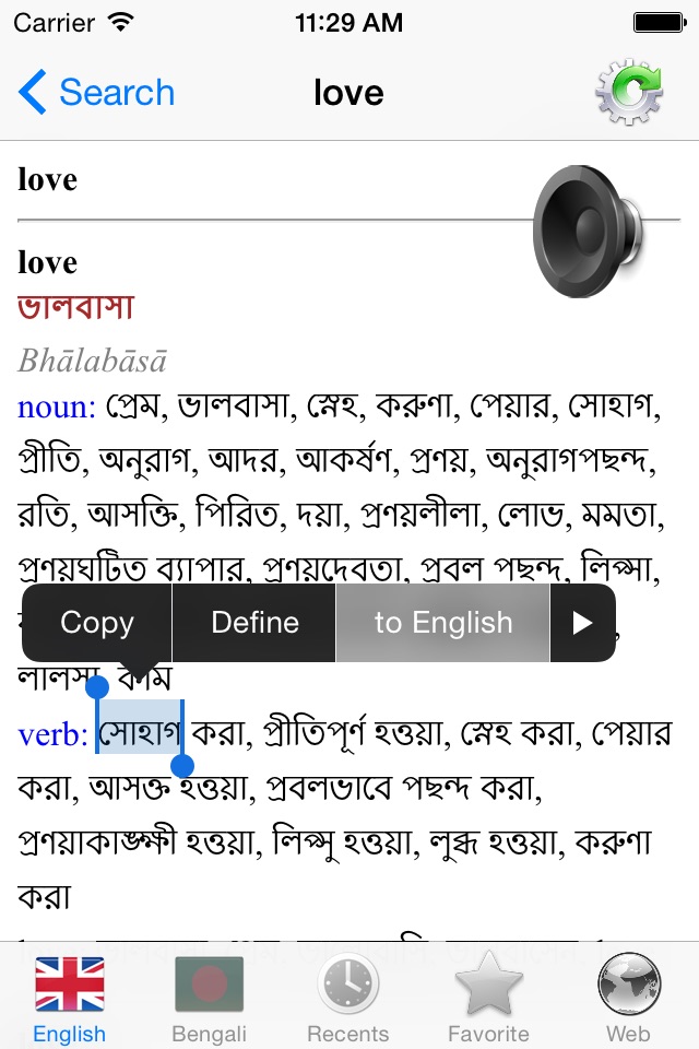 Bengali English best translation tool screenshot 3