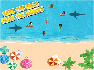 Beach Party Shark Attack HD, game for IOS