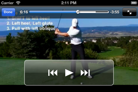 Rotary Swing Golf Instruction Videos screenshot 3