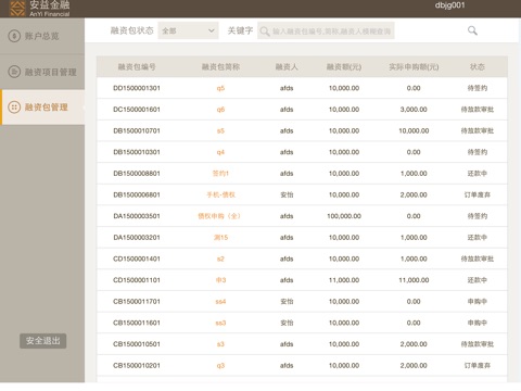 安益金融交易Pad版 screenshot 2