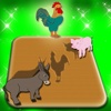 Animals Magical Farm Wood Puzzle Match Game