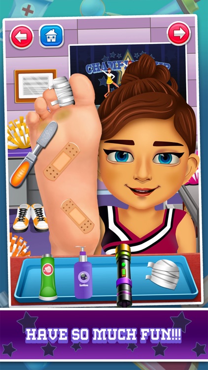 Cheerleader Foot Doctor & High School Salon Makeover screenshot-4