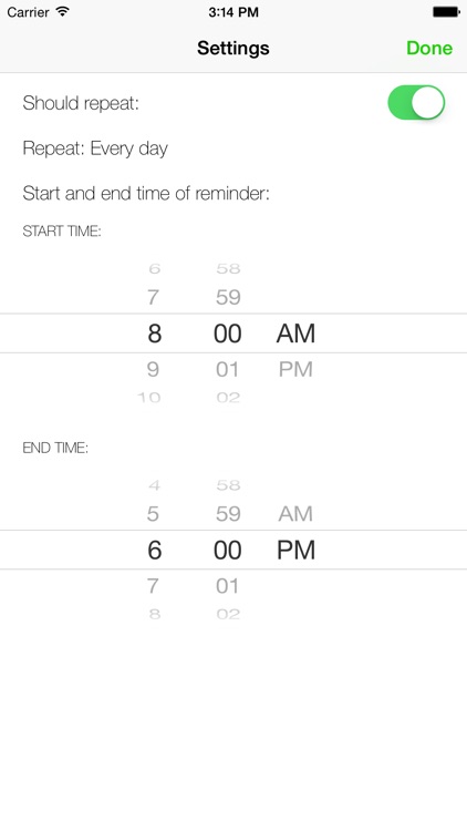 Break Timer for Watch