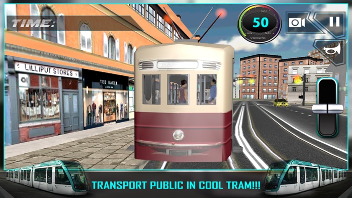 Cidade Tram Dirigir Condutor Sim 3D