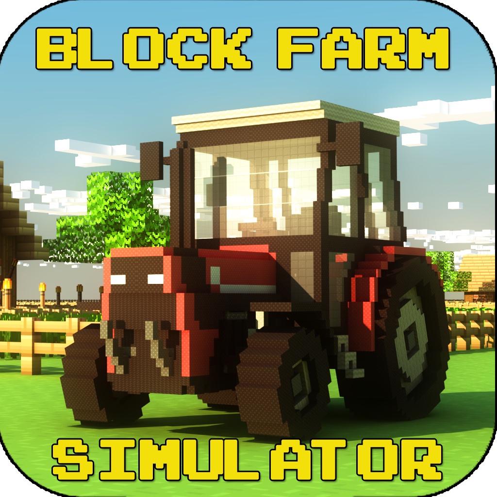 Block Farming Simulator 2015 - 3D Tractor and Harvester Craft Mini Game icon